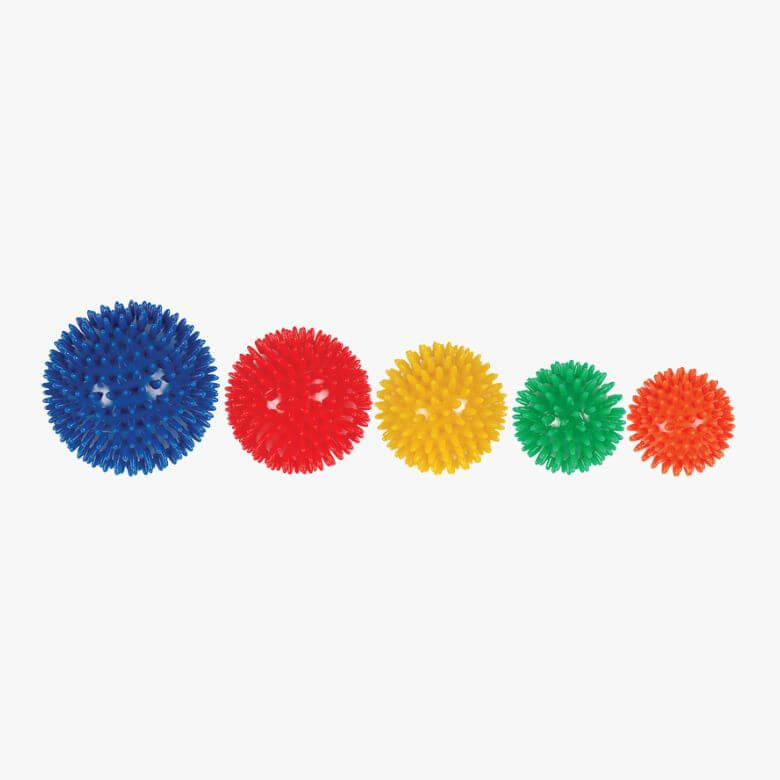 Bola de Reabilitação com Picos Amarela (8cm)