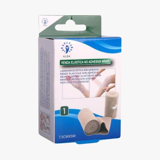 Ligadura Elástica não Adesiva (Elastic Wrap) – 7,5cmx5m