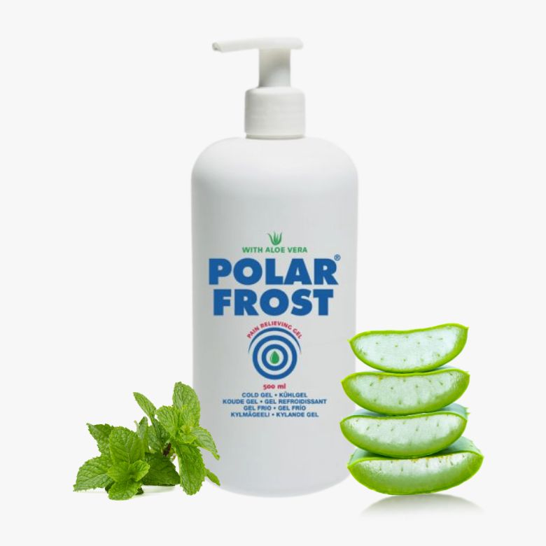 Gel Frio Polar Frost com Aloé Vera 500 ml para alívio muscular e articulações